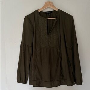 Banana Republic Dark Olive Blouse